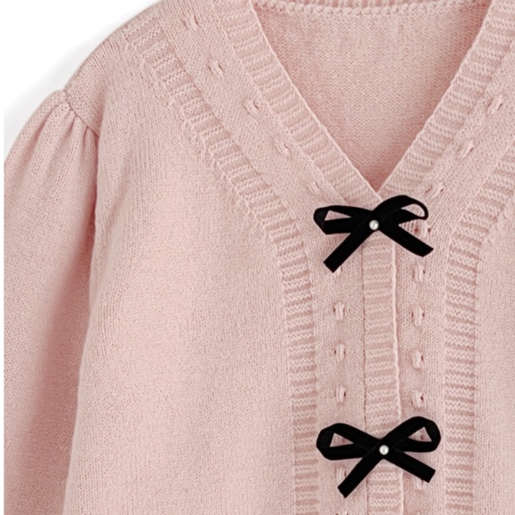 NWT GRL Ribbon Knit Top - Pink Jirai Kei Liz Lisa Ank Rouge Japanese Gyaru - Picture 3 of 5